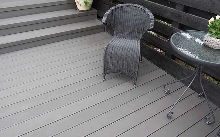 WPC Decking Board Gray Light Double Sided
